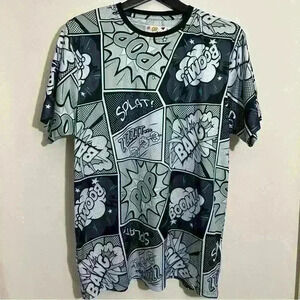 OH SNAP! Drill Clothing Co Men’s Shirt Pop Comic Art Pattern Retro 80’s/90’s XL